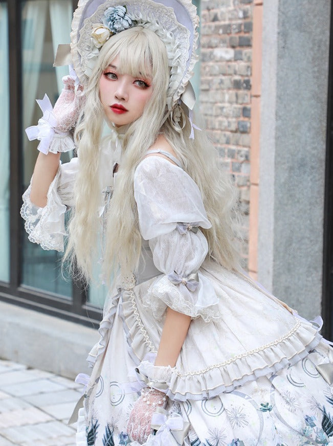 Wedding Rose Girl Retro Tea Party Lolita