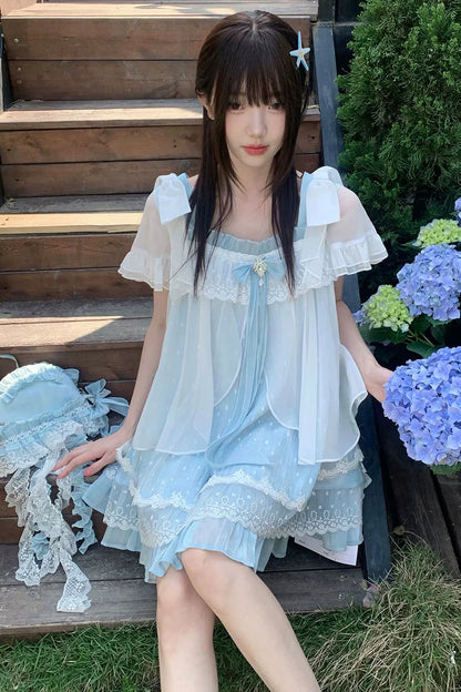 Floating Dream Lace Dress + Skirt + Bag