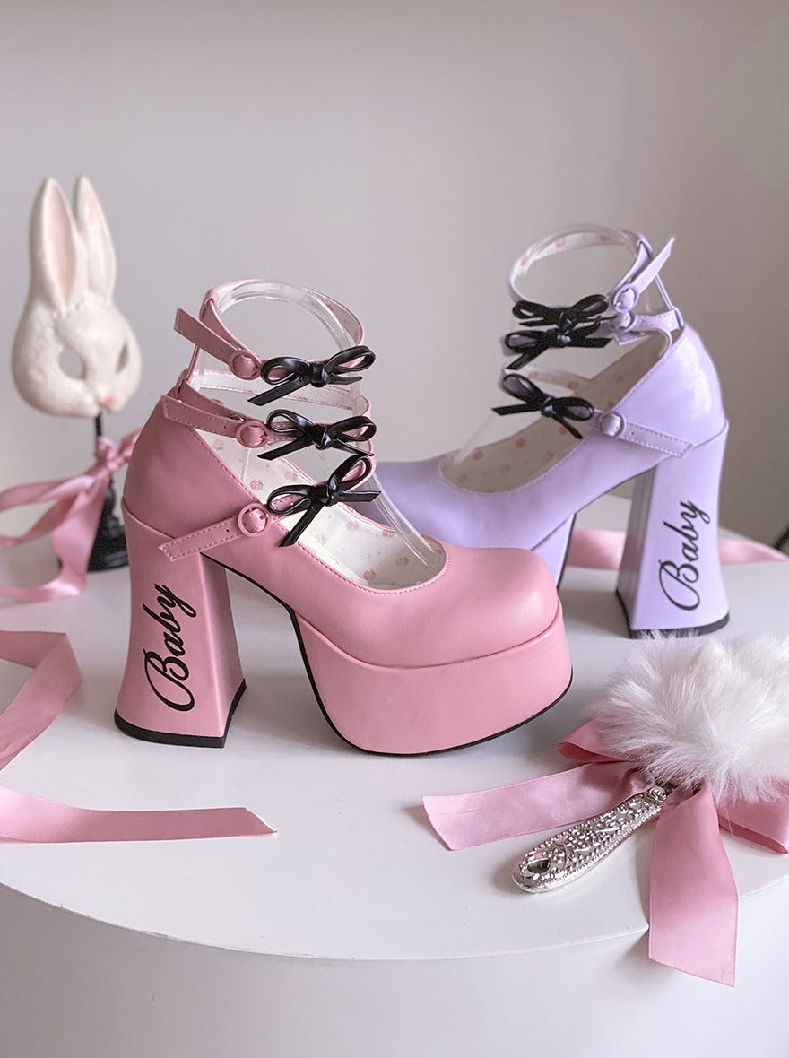 Logo Lolita Sweet Bow Shoes