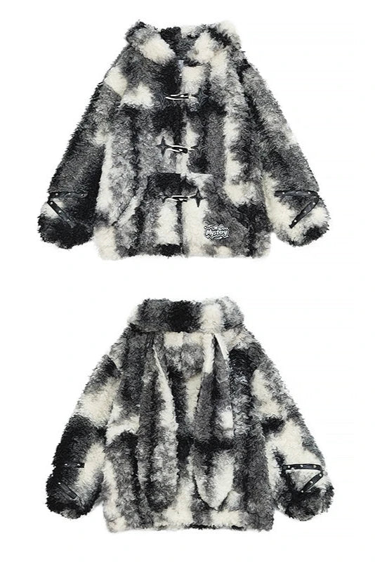 Bunny Mode Hooded Coat + Fur Leg Covers