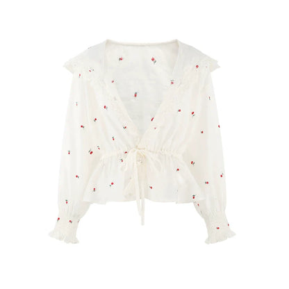 Lace Hooded Jacket + Top + Skirt