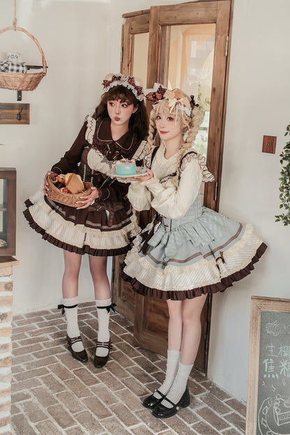 [pre-order] Mint Chocolate Lolita Tutu Sweet Dress + Ribbon Headband