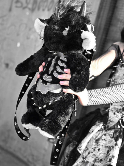 Satan Hell Lamb Punk Rock Shoulder Dark Hand Crossbody Doll Bag