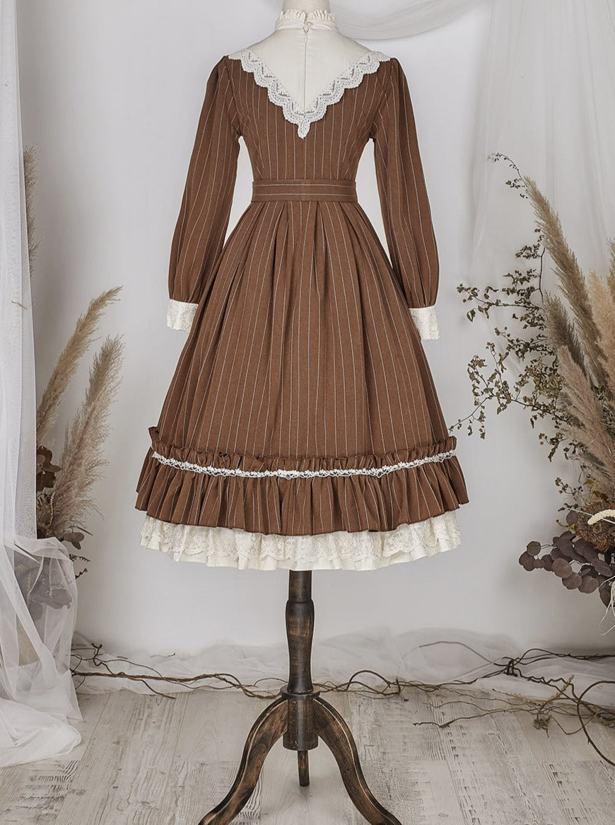 Classical Striped Volume Lolita Dress [pre-order]