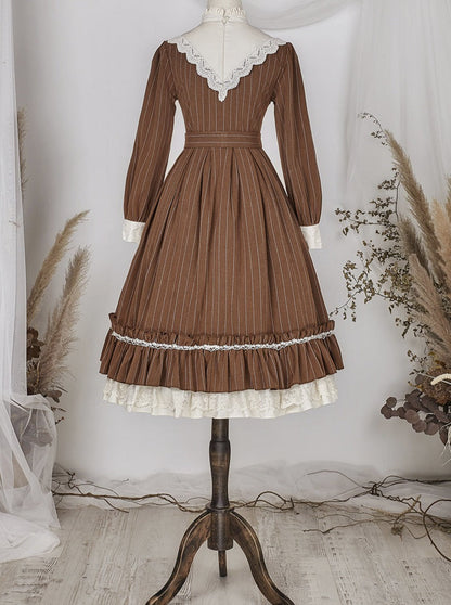 Classical Striped Volume Lolita Dress [pre-order]
