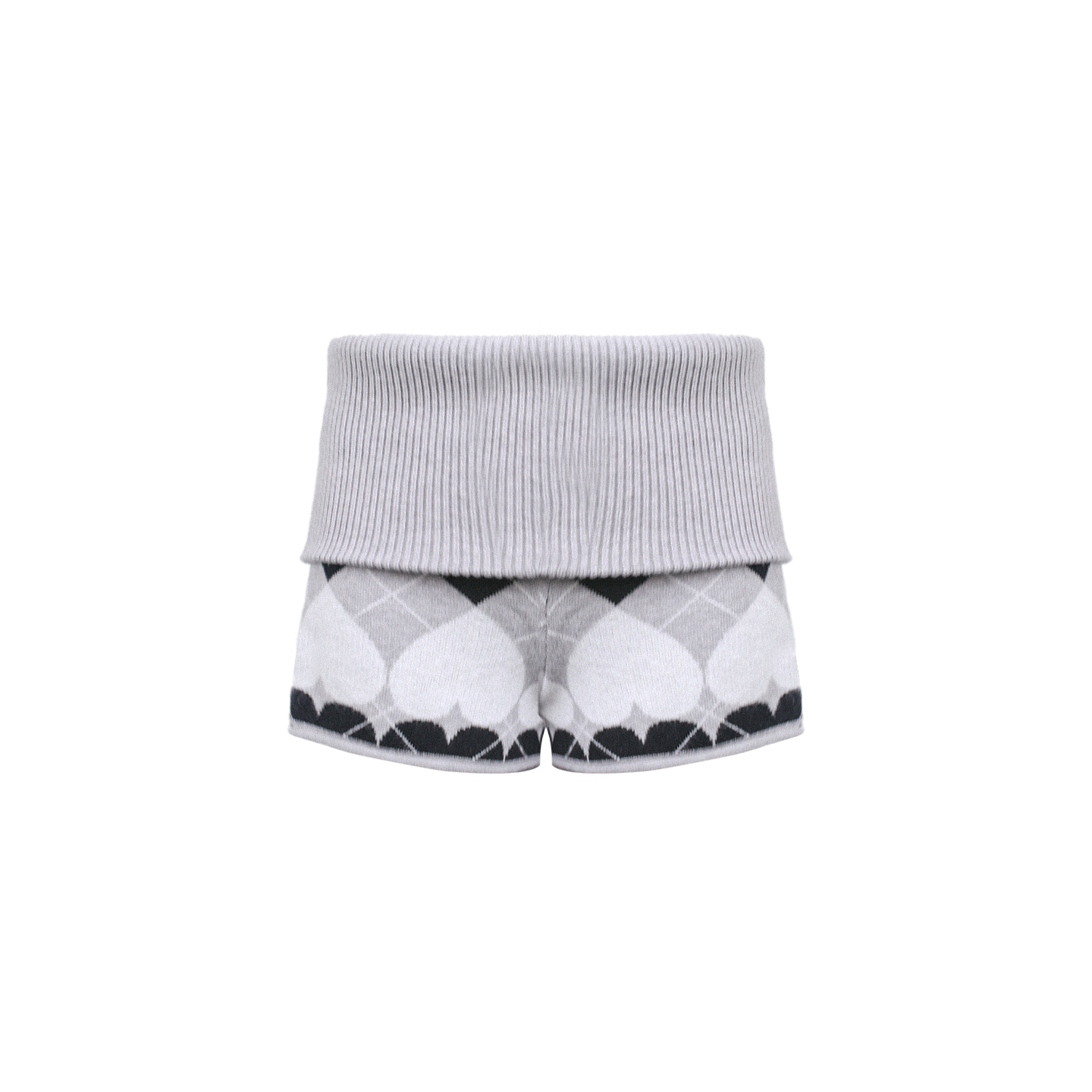 Heart Pattern Cardigan + Top + Shorts