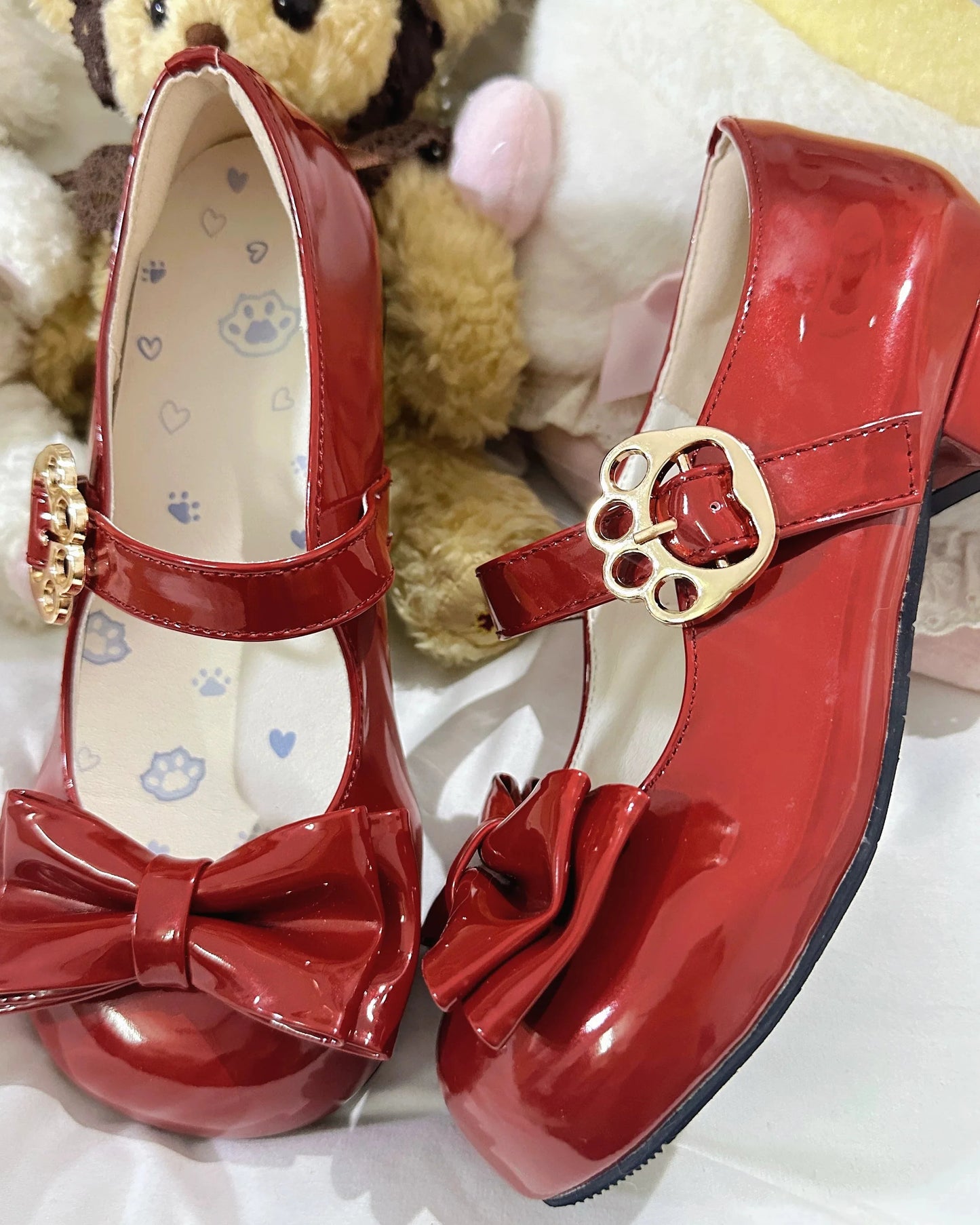 Glossy Ribbon Lolita Shoes