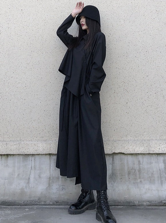 Black Dress Niche Design Regular Skirt