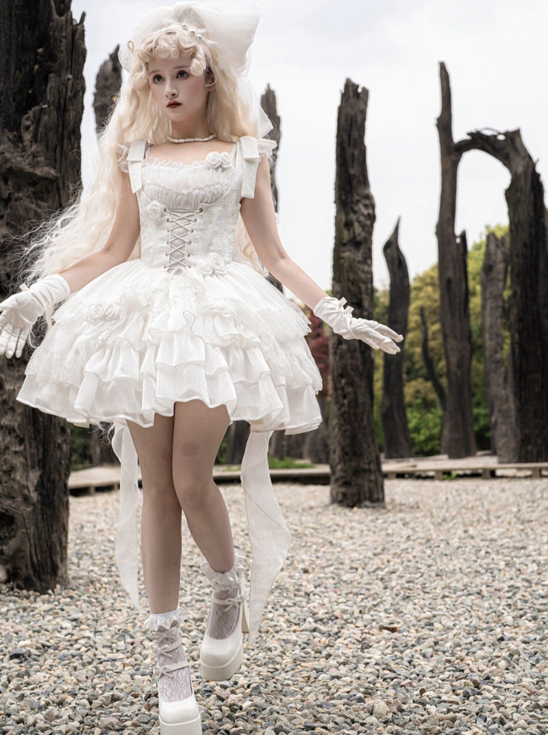 Wedding Rose Short Dress