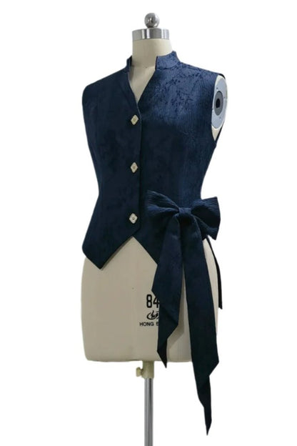 Sapphire Blue Bunny Ear Cape Jacket + Vest + Shorts