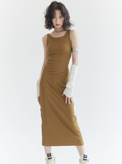 Camisole Long Knit Dress