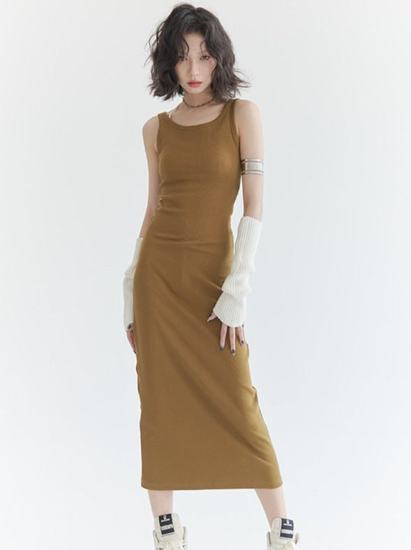 Camisole Long Knit Dress