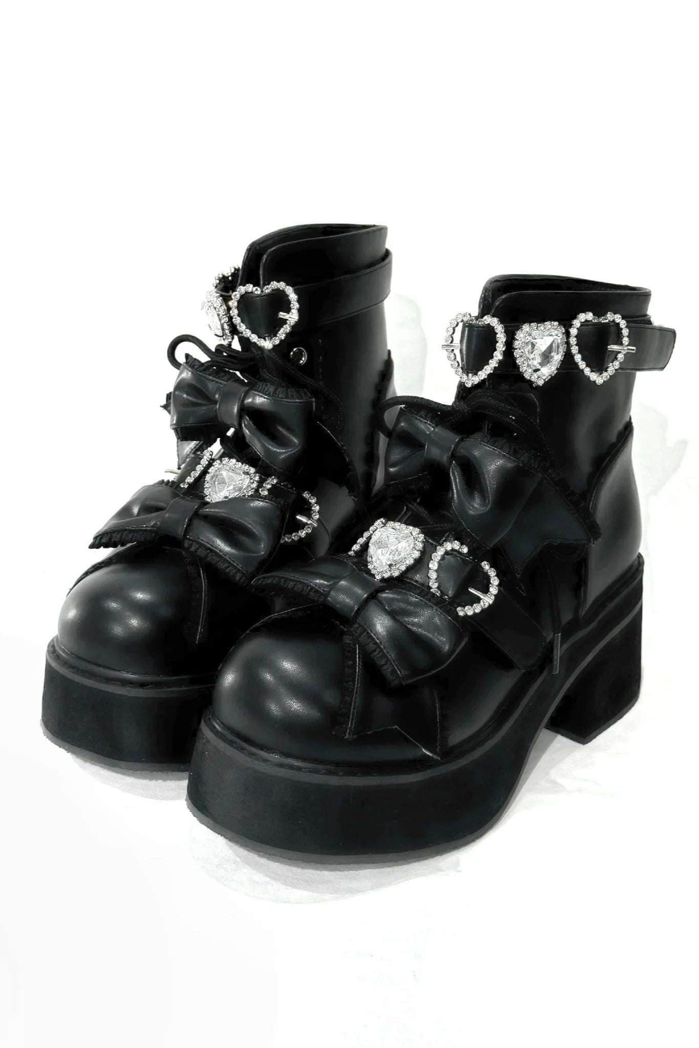 Love Stone Heart Ankle Boots