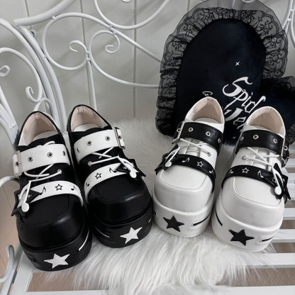 [pre-order] Star Melody Punk Strap Platform Shoes
