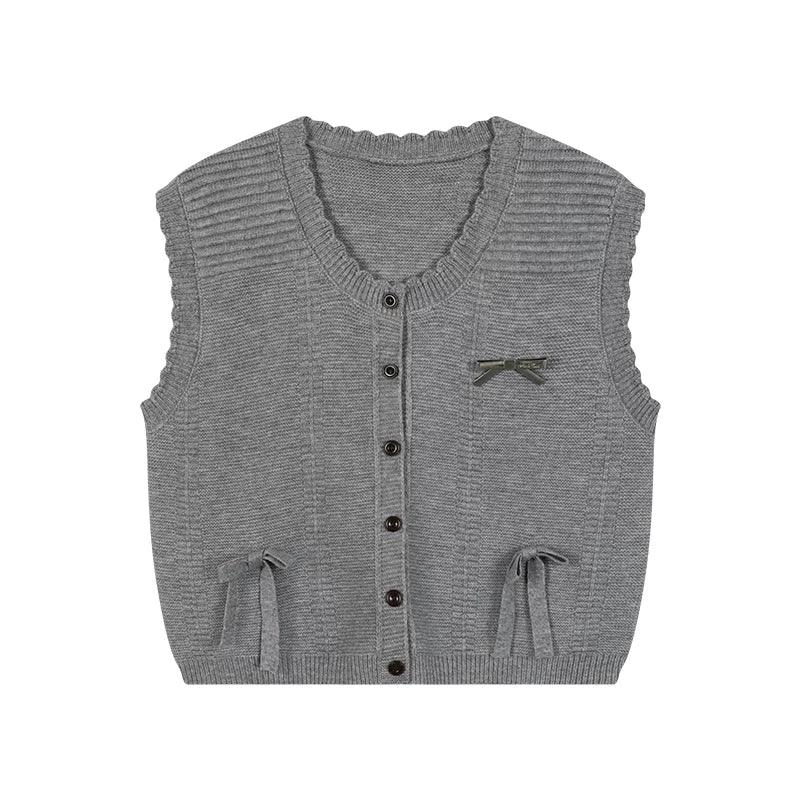 Moonlight Song Ribbon Knit Vest