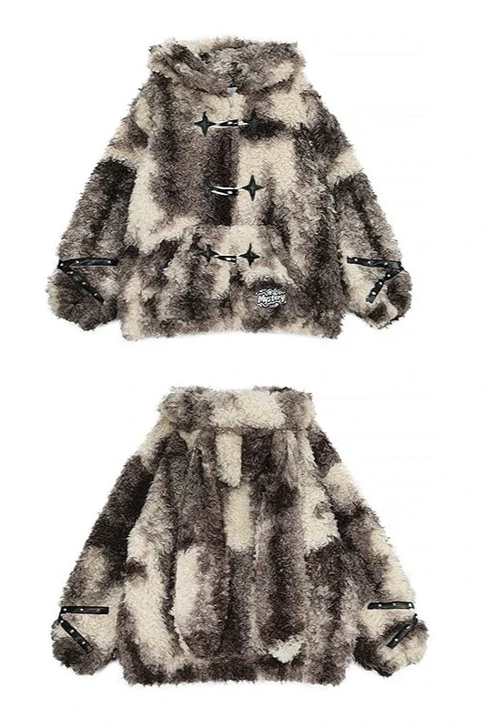 Bunny Mode Hooded Coat + Fur Leg Covers