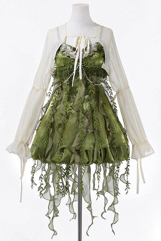 Forest Girl Chinese-style Dress + Top + Skirt