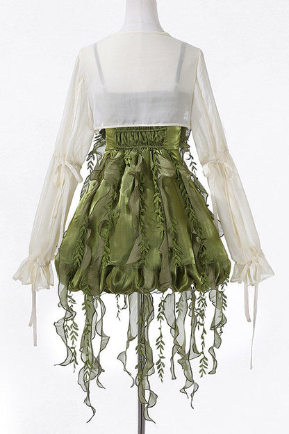 Forest Girl Chinese-style Dress + Top + Skirt