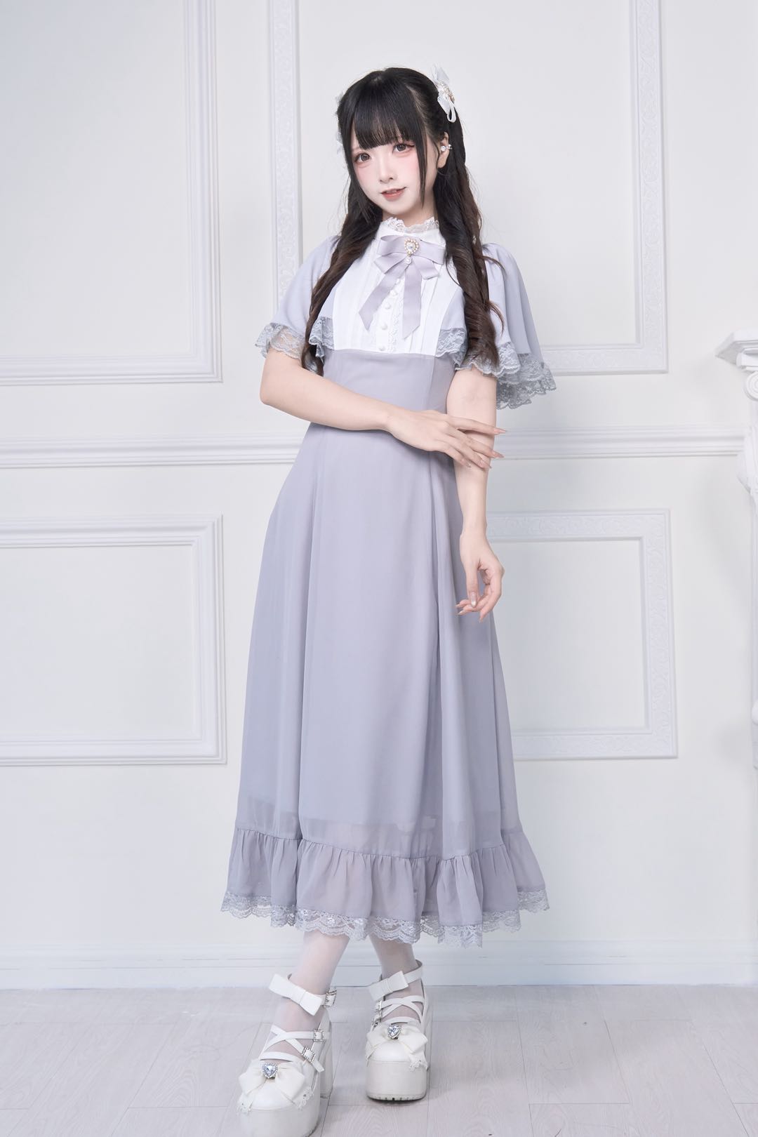 Night Glass Jirai Long Dress