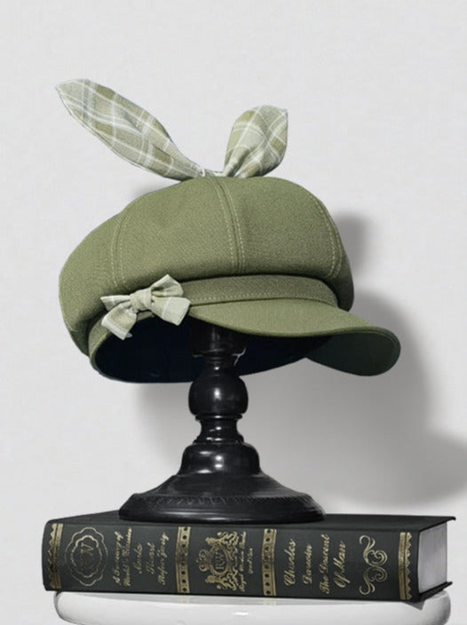 Secret Morning Post Retro Rabbit Ears Bow Beret