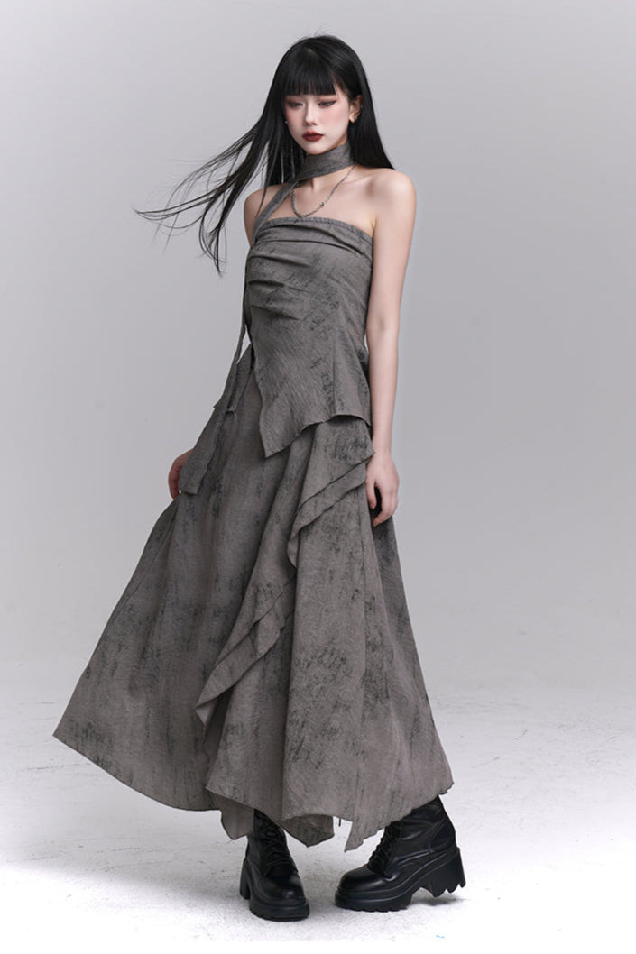 Ash Mode Tube Top + Long Skirt