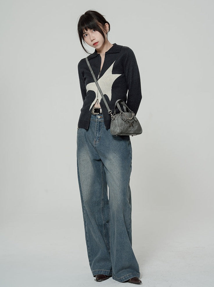 Y2k Butterfly Design Mini Boston Bag