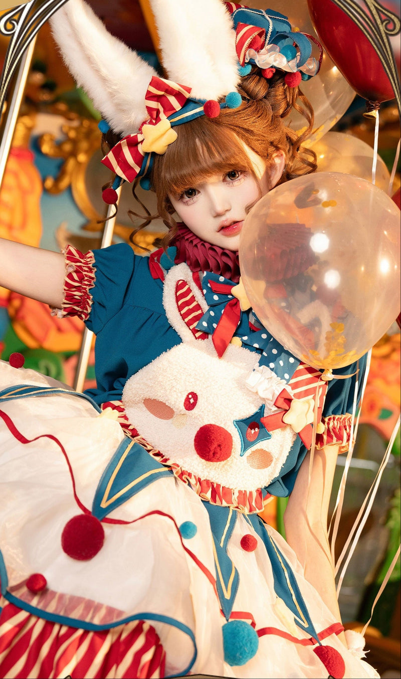 [pre-order] Circus Piero Bunny Dress Set Complete