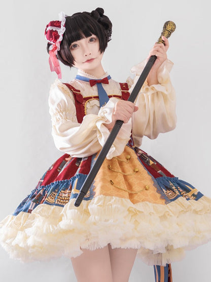 Red Snow Lolita Jumper Skirt + Clara Blouse