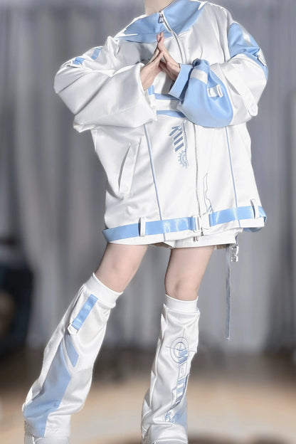 Aqua Subculture Jacket + Pants + Leg Warmers