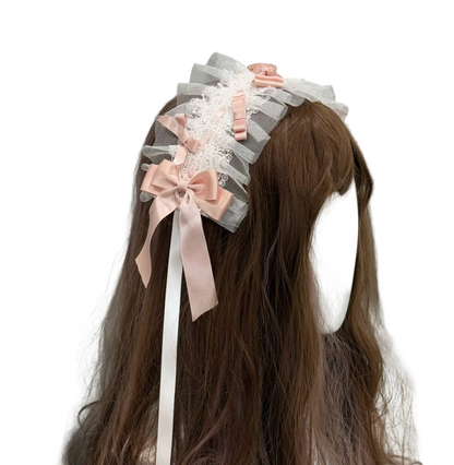 【予約商品】プリンセスリボンレースアップロリータドレス+アクセサリー