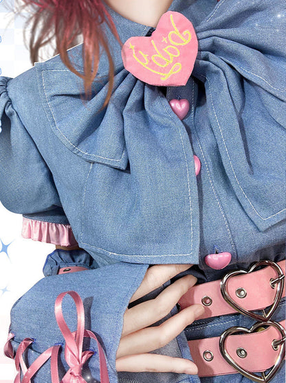 Y2k Sweet Girl Cosplay 4-piece Set