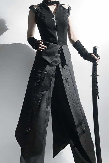 Dark Mode Sleeveless Top + Long Pants + Mode Pants