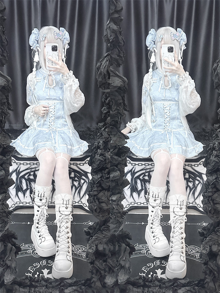 Subculture Chinese-style Top + Shorts
