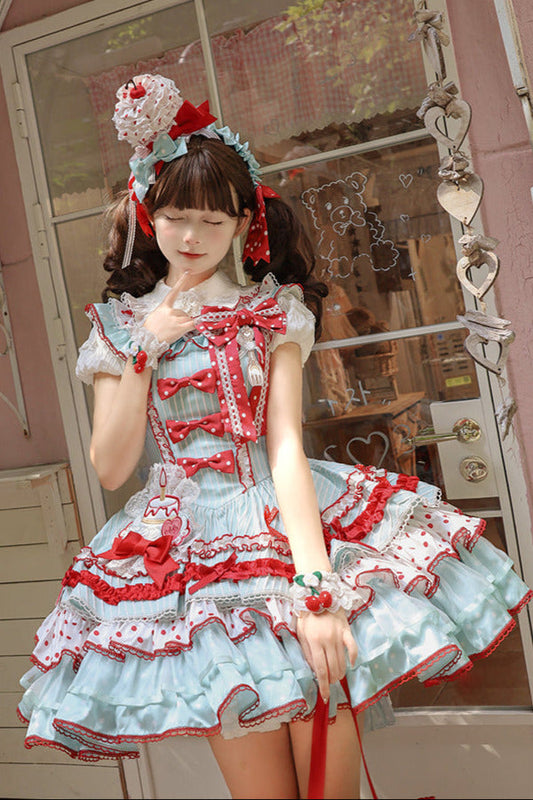 [pre-order Deadline: September 27] Twin Tiered Lolita Series Hair Accessories + Ribbon