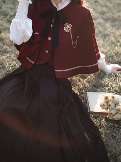 [pre-order] Christine Cape + Vest + Shirt + Long Skirt