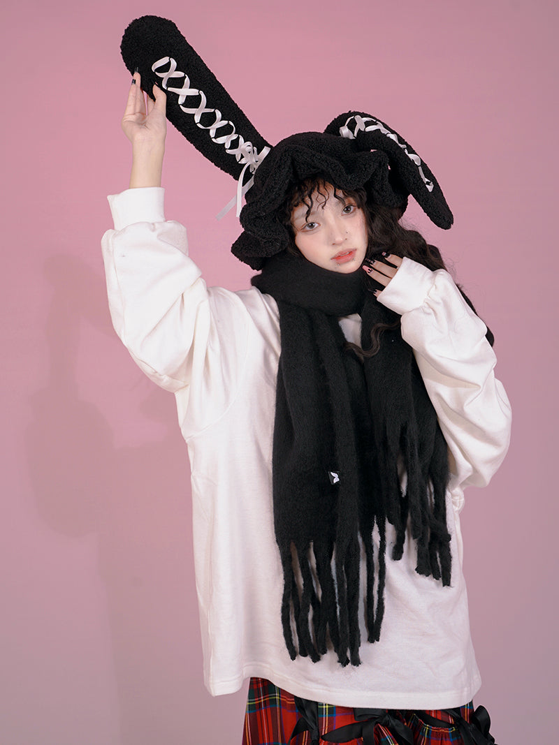 Lace-up Rabbit Snow Hat
