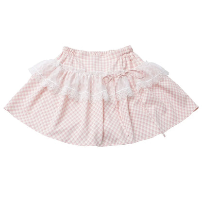 Pastel Sweet Twin T-shirt With Scarf + Puff Skirt + Arm Covers
