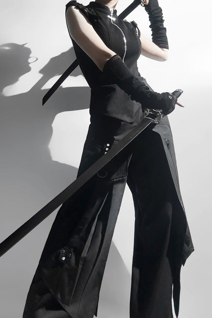 Dark Mode Sleeveless Top + Long Pants + Mode Pants
