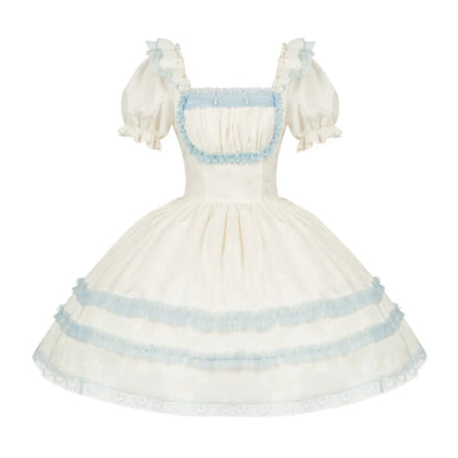 Square Neck Sea Salt Jumper Lolita Set