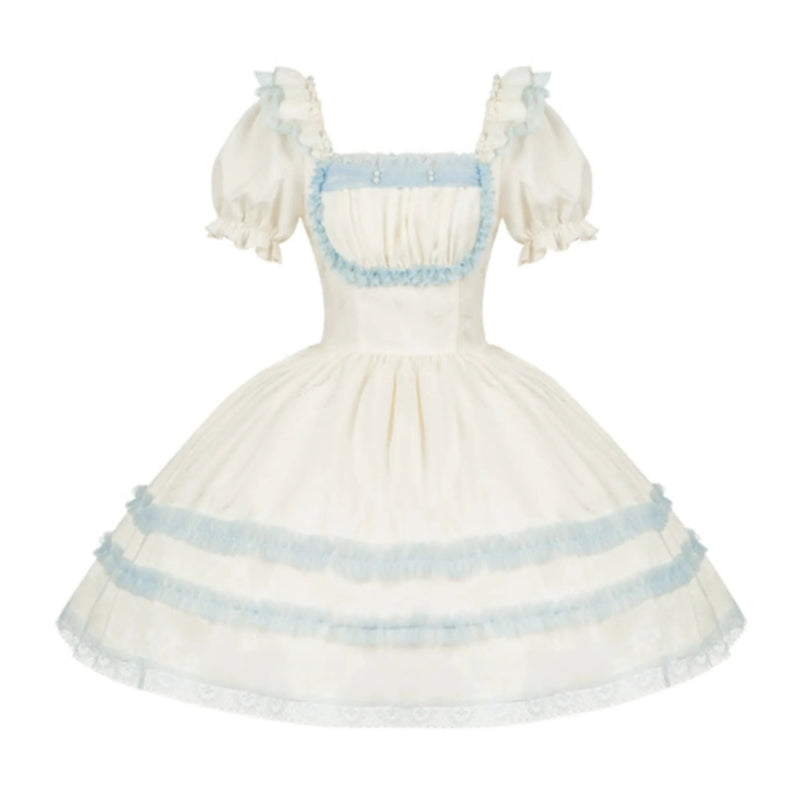 Square Neck Sea Salt Jumper Lolita Set