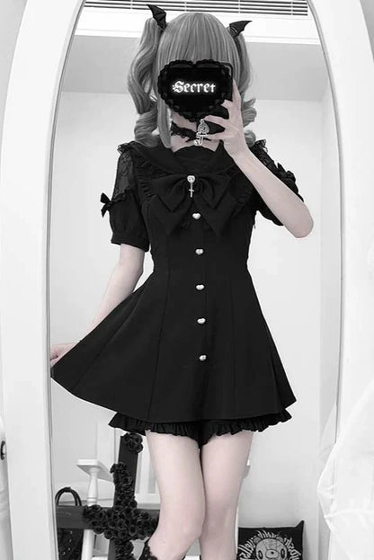 Dark Knight Jirai Top + Ruffle Pants