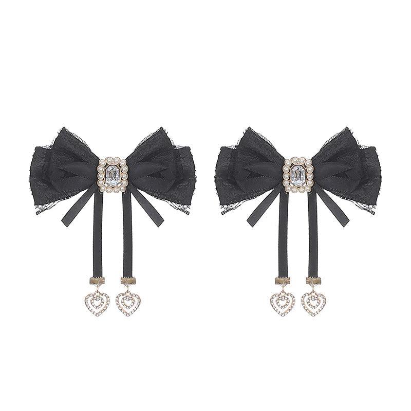 Lace-up Dark Kawaii T-shirt + Skirt + Bag + Hair Accessories