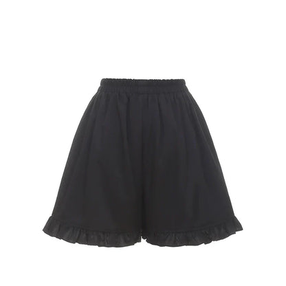 Gothic Dark Kawaii Lace Dress + Accessories (with Shorts)