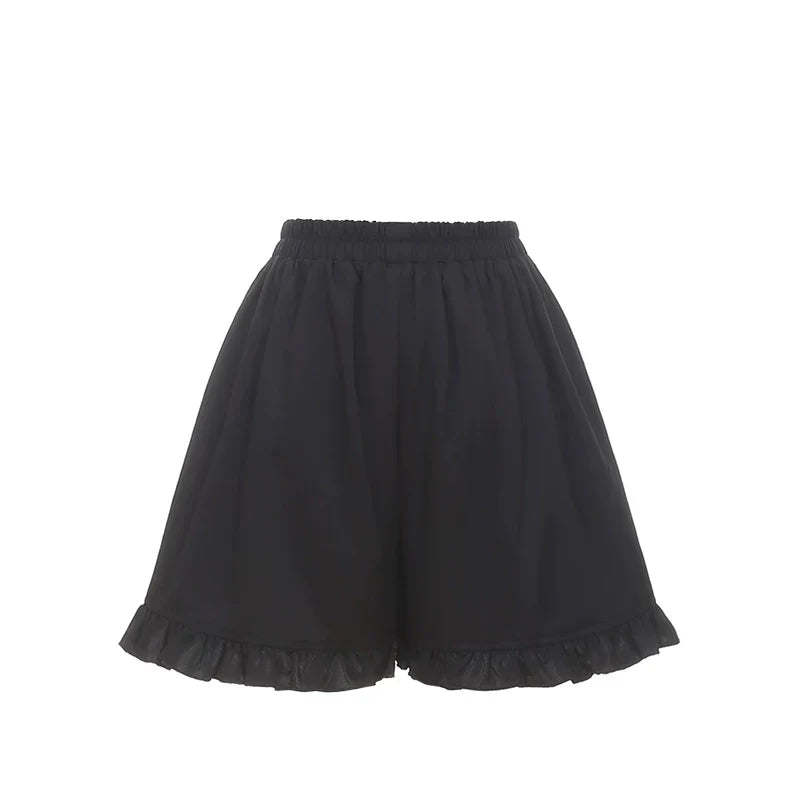 Gothic Dark Kawaii Lace Dress + Accessories (with Shorts)
