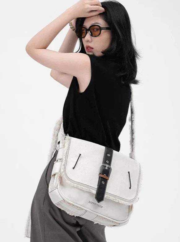 Belt Fringe Mode Shoulder Bag