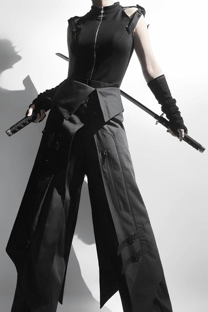Dark Mode Sleeveless Top + Long Pants + Mode Pants