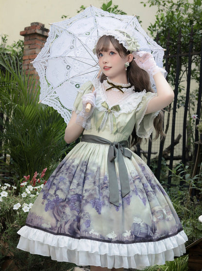 Retro Flower Vineyard Lolita Dress