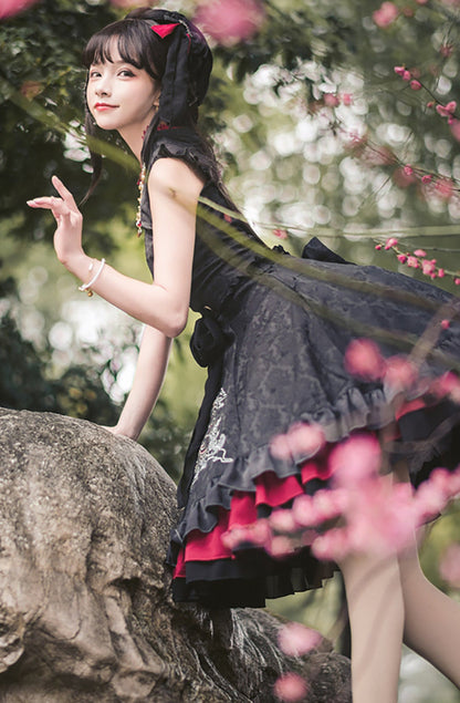 Chinese-style Nine-tail Fox Lolita Dress Set