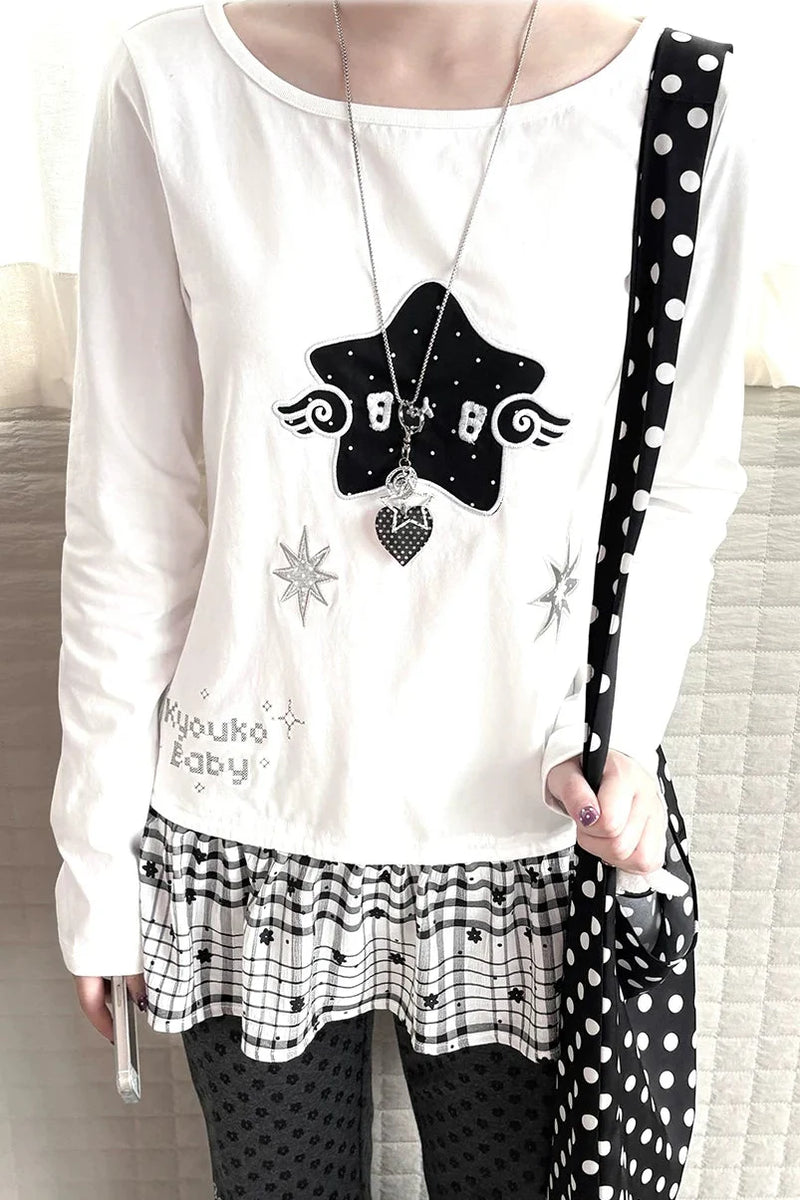 Star Peplum Top