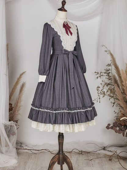 Classical Striped Volume Lolita Dress [pre-order]